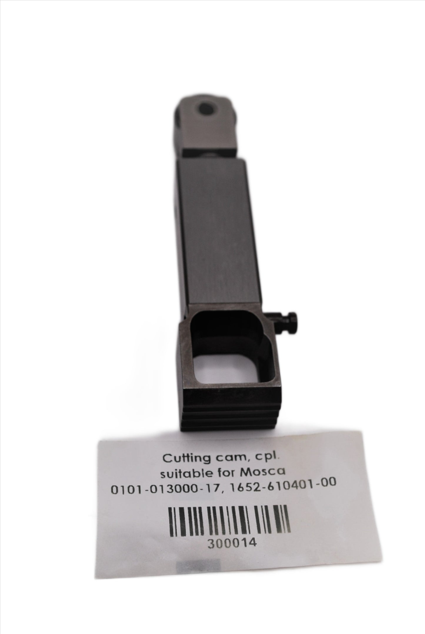 Right gripper/press bar/cutting cam for most Mosca strapping machines with a heater assembly